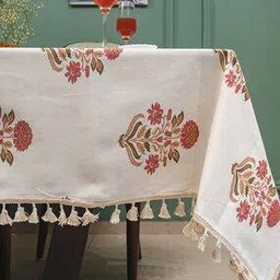Floral Print 6-Seater Table Cover-23