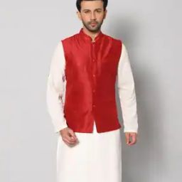Nehru Jacket with Welt Pocket-17