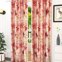 Set of 2 Floral Print Curtains-image-29