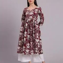 Women Printed Anarkali Kurta-image-96
