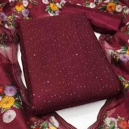 Self-design Unstitched Dress Material-image-94
