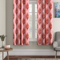 Set of 2 Leaf Print Door Curtains-image-63