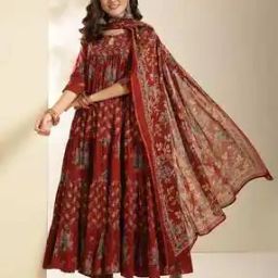 Women Anarkali Kurta Set-image-52