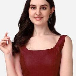 Women Square Neck Back Open Blouse-image-47