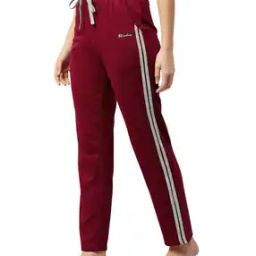 Women Striped Fitted Trackpants with Insert Pockets-picture-30