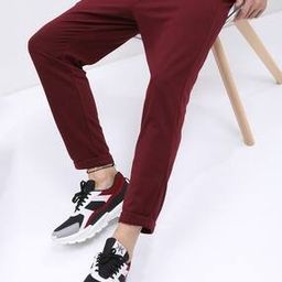Men Slim Fit Straight Track Pants-image-8