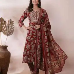 Women Embroidered Straight Kurta Set-image-27