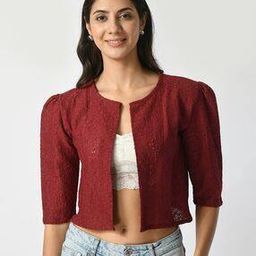 Women Loose Fit Shrug-22