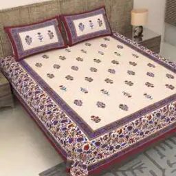 Cotton Bedsheet With Pillow Cover-image-0