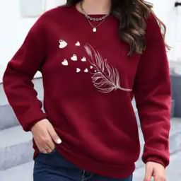 Women Printed Regular Fit Sweatshirt-picture-29