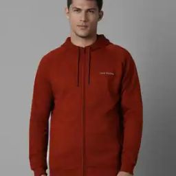 Men Zip-Front Regular Fit Hooded Sweatshirt-image-14