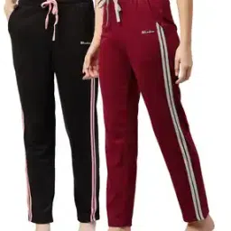 blinkin Women Pack of 2 Striped Fitted Trackpants with Insert Pockets-picture-30