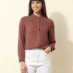Women Regular Fit Top with Full Sleeves-image-51