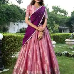 Women Embroidered Flared Lehenga Choli Set -picture-26