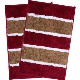 Super Soft Microfiber Exclusive Anti-Skid Set Of 2 Bathmats (37X57 Cm)-image-34