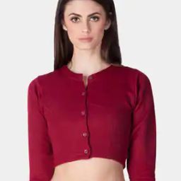 Solid Button Closure Thermal Top-6