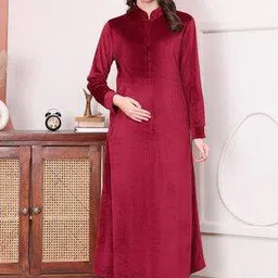secret wish Women Velvet Nighti-picture-47