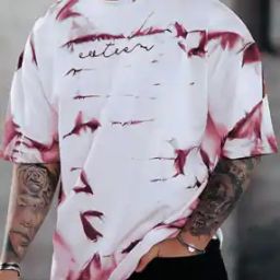 Men Tie Dye Oversized Fit T-shirt-picture-4