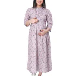 Women Block Print Fit and Flare Dress-image-36