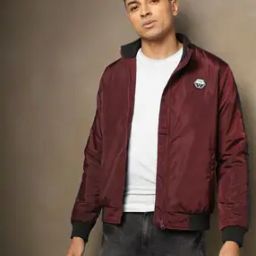 Men Regular Fit Bomber Jacket-12