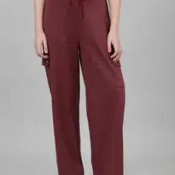 Straight Track Pants with Drawstring Waist-image-44
