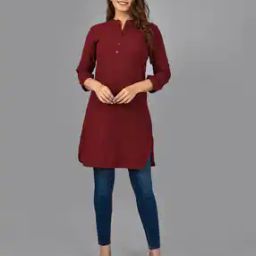 Solid Straight Fit Kurti-40