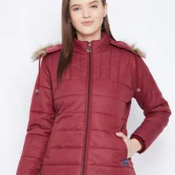 Hooded Puffer Jacket with Insert Pockets-image-71