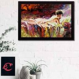 Abstract Girl Satin Matt Texture UV Art Painting-image-31