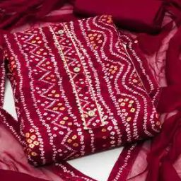 Printed 3-Piece Unstitched Dress Material-image-18