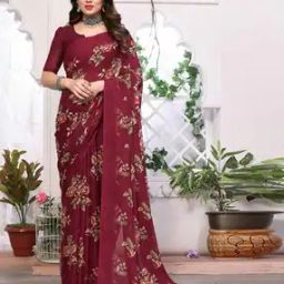 Floral Print Georgette Saree-picture-31