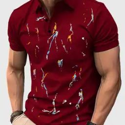 Men Graphic Regular Fit Polo T-shirt-image-80