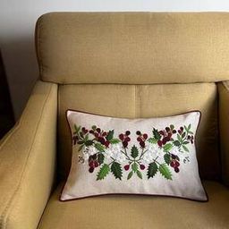 Embroidered Rectangular-Shaped Cushion Cover-image-27