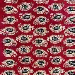 Women Ajrak Print Unstitched Blouse Fabric-picture-31