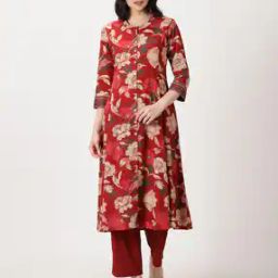 Floral Print A-Line Kurta-image-58
