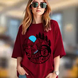 Women Graphic Printed Oversized Fit T-Shirt-image-59