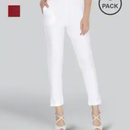 Pack of 2 Leggings with Elasticated Waist-image-74