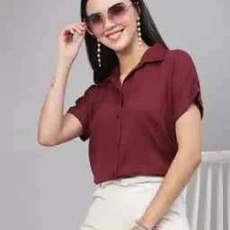 Shirt with Spread Collar-image-36
