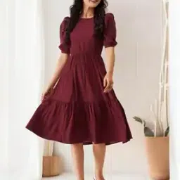 womenster Woman Fit and Flare Dress-picture-46