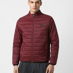 Men Zip-Front Puffer Jacket with Zipper Pockets-image-50