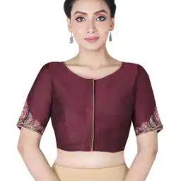 Embroidered Front-Open Blouse-picture-4