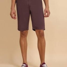 Men Slim Fit Flat-Front Shorts-picture-45