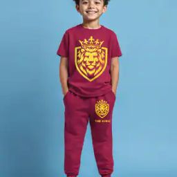 Boys Graphic Print Pants & T-Shirt Set-picture-48