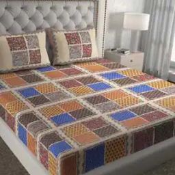 Double Bedsheet With 2 Pillow Cover-image-97