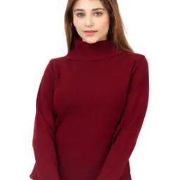 Women Turtleneck Pullover-image-23