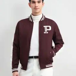 Men Colourblock Regular Fit Bomber Jacket-image-54
