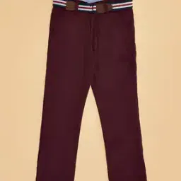 Boys Cotton Mid Rise Trousers-image-91