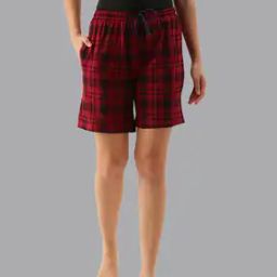 Checked Cotton Shorts-image-33