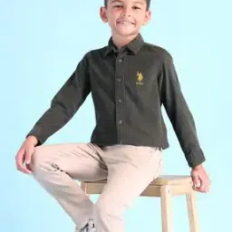 Boys Regular Fit Shirt with Logo Embroidery-image-53