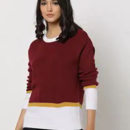 Colourblock Regular Fit Pullover-17