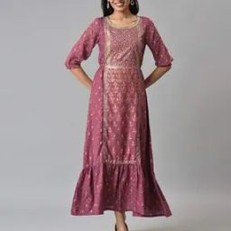 Floral Print A-Line Dress-image-25